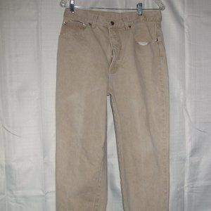 Anne Klein  Vintage Khaki High Rise Womens Straight Leg Jeans Size 14